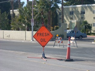 USED OIL used to combat dust